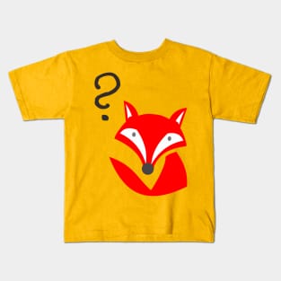 question mark fox Kids T-Shirt